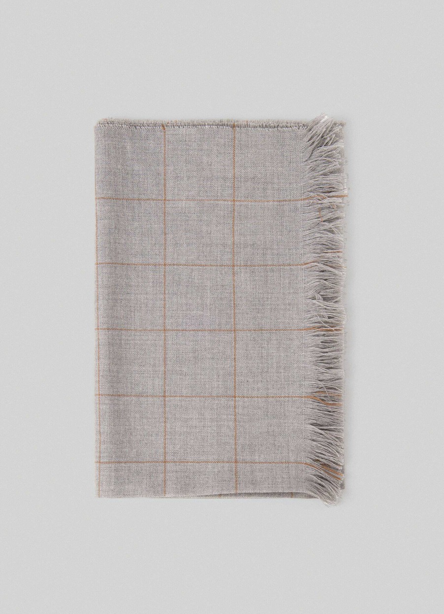 Tillbehor Hackett London | Siden Och Cashmere Scarf