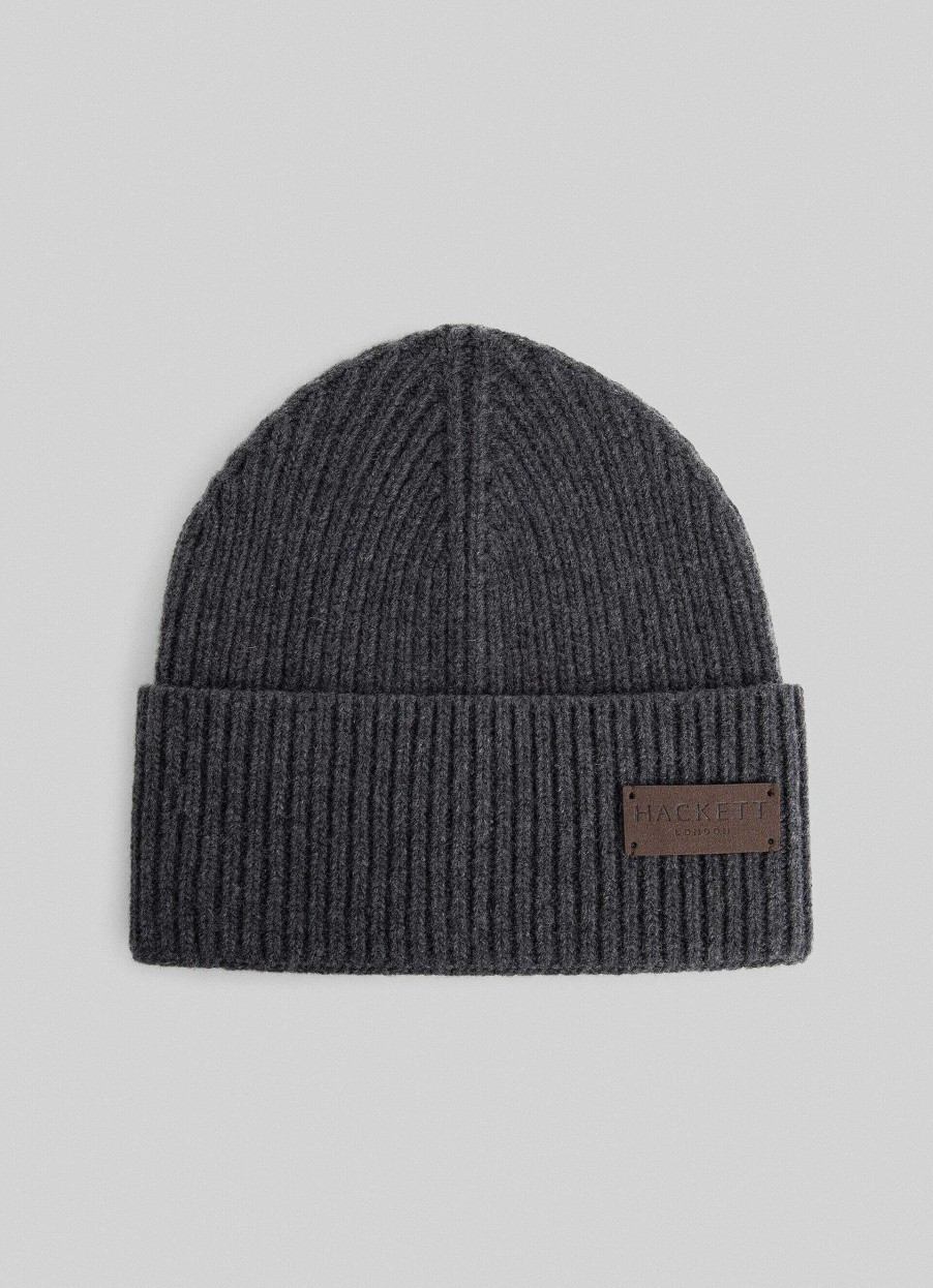 Tillbehor Hackett London | Ribbad Cashmere Beanie