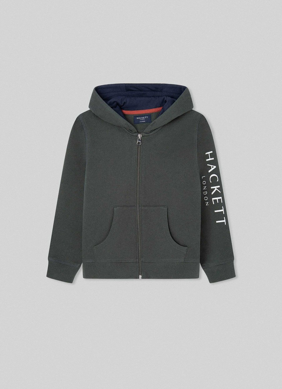 Pojkar Hackett London | Fleece-Luvtroja Med Helt Dragkedja