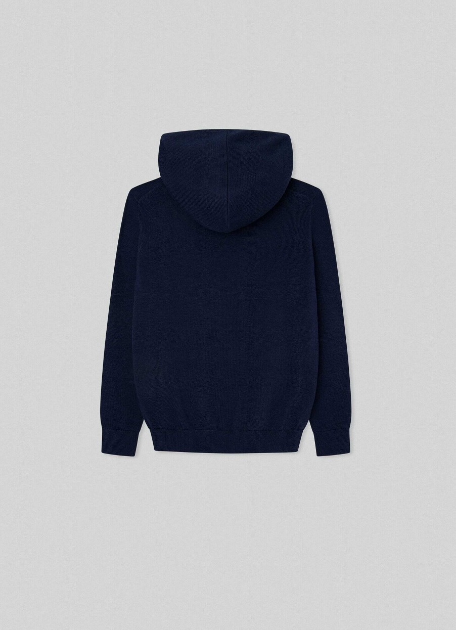 Pojkar Hackett London | Classic Fit Fleece-Huvtroja