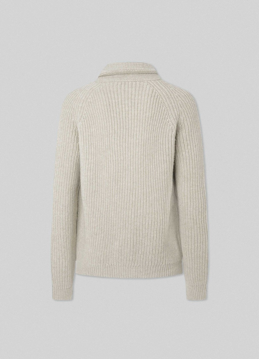 Klader Hackett London | Ribbad Ull Och Cashmere Schalkofta