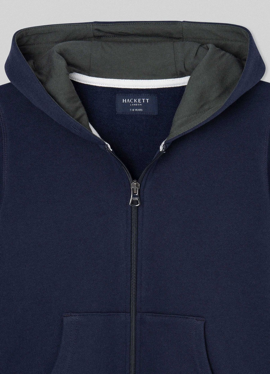 Pojkar Hackett London | Fleece-Luvtroja Med Helt Dragkedja