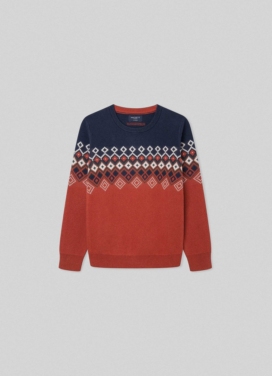 Pojkar Hackett London | Fair Isle Jumper