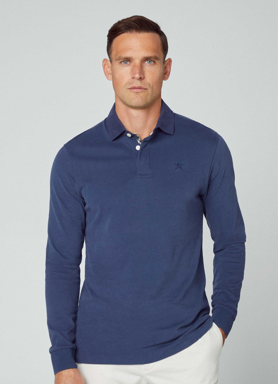 Klader Hackett London | Slim Fit Rugby Langarm Polo