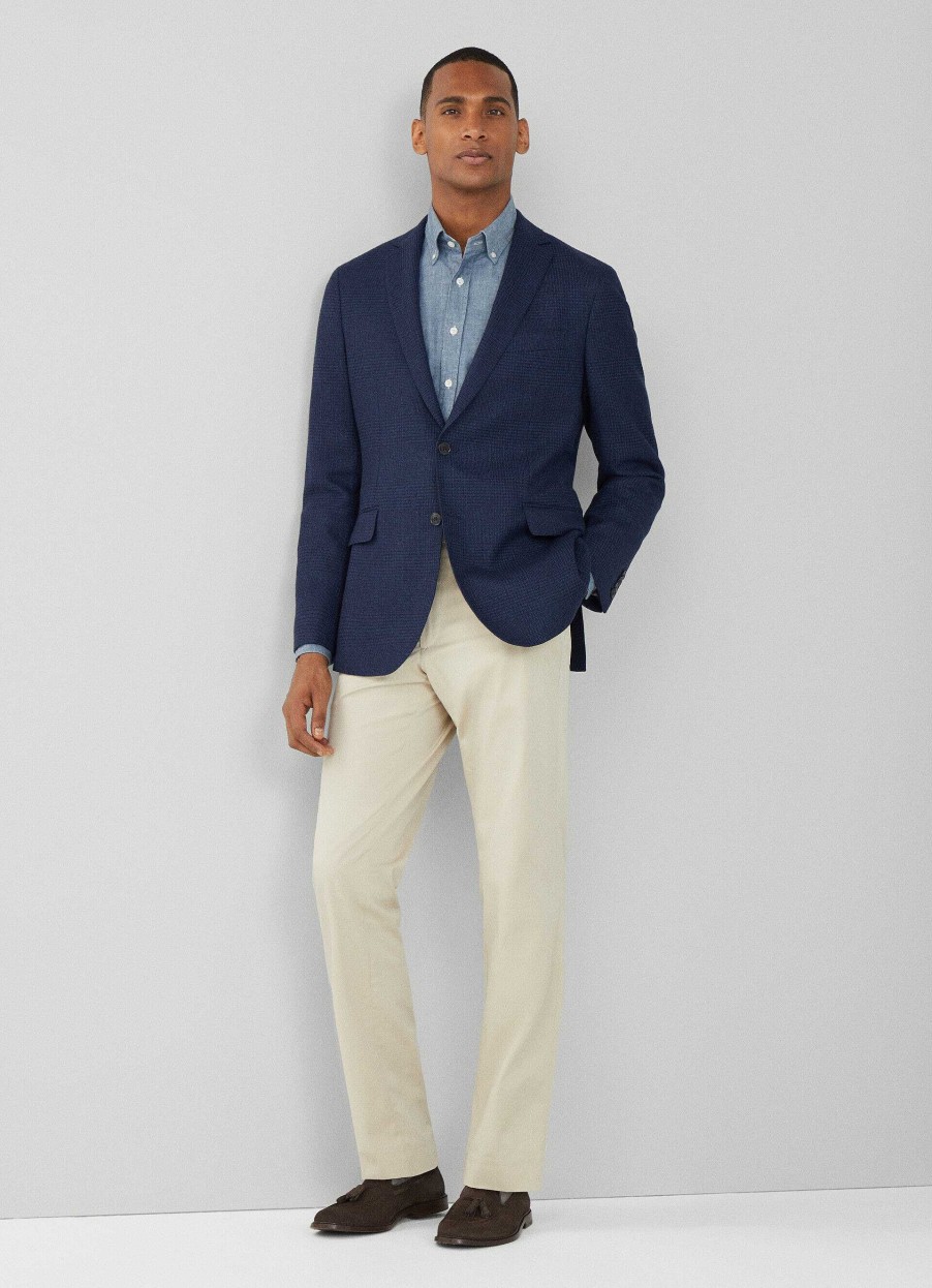 Klader Hackett London | Ull Och Linne Glencheck Blazer