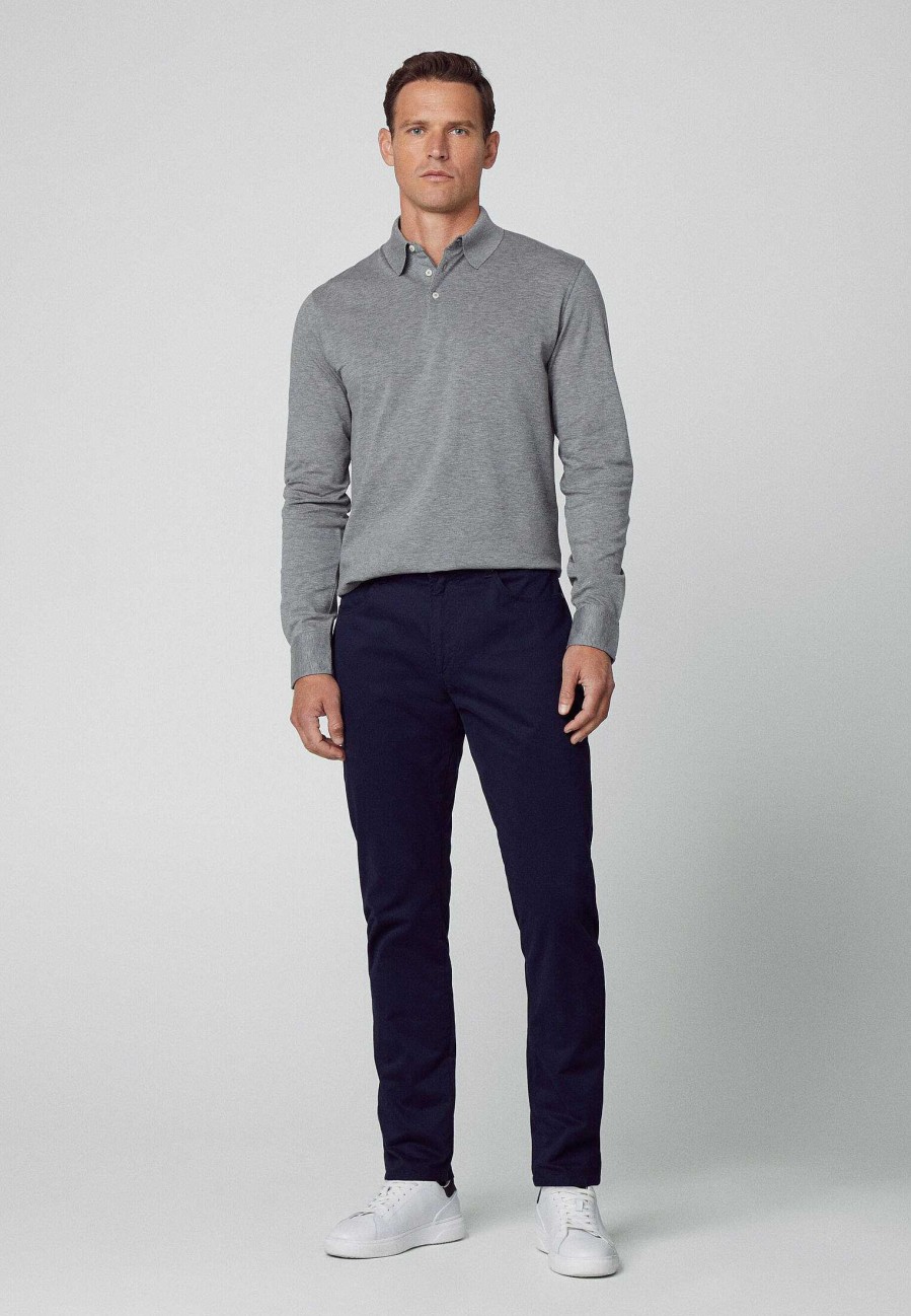 Klader Hackett London | Classic Fit Langarm Polo