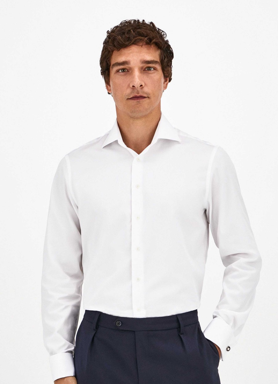 Klader Hackett London | Klassisk Passform Poplin-Skjorta