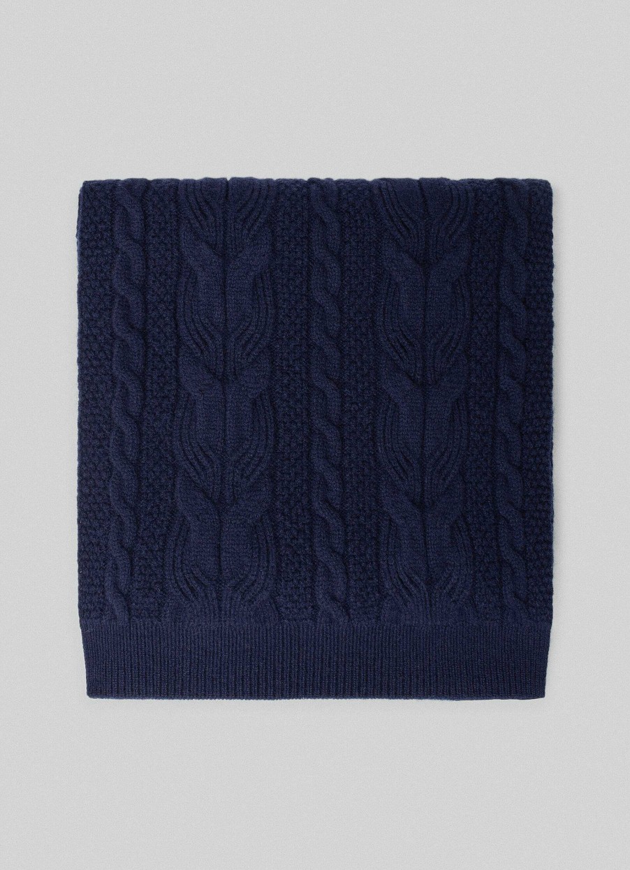 Tillbehor Hackett London | Kabelstickade Scarf