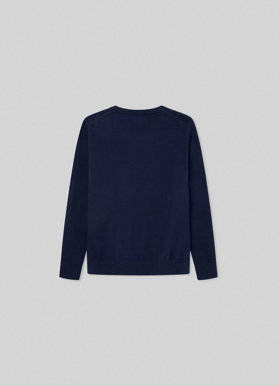 Pojkar Hackett London | Classic Fit Crew Neck Jumper