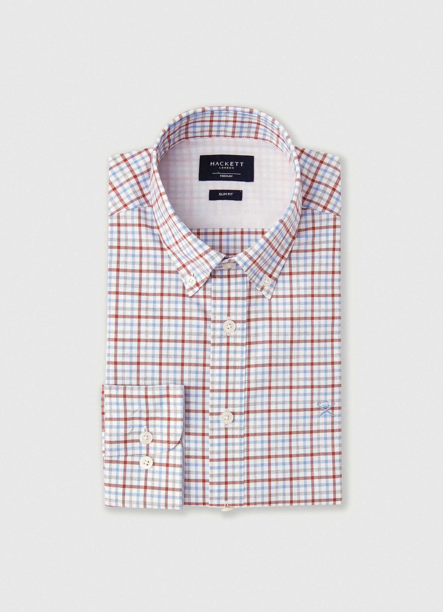 Pojkar Hackett London | Slim Fit Gingham Check Shirt