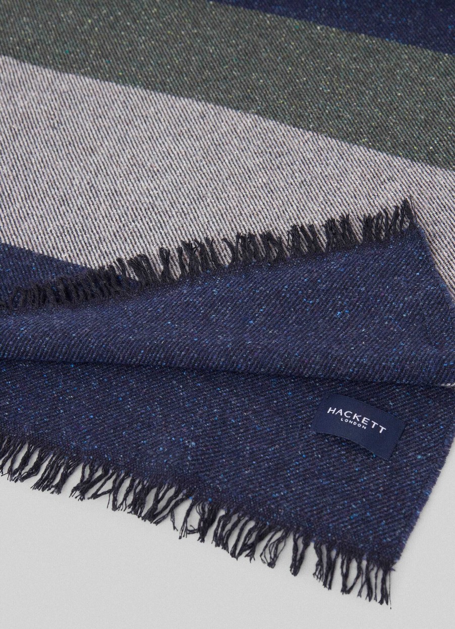 Tillbehor Hackett London | Farg Blockscarf