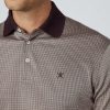 Klader Hackett London | Slim Fit Dogstooth Jacquard Langarm Polo