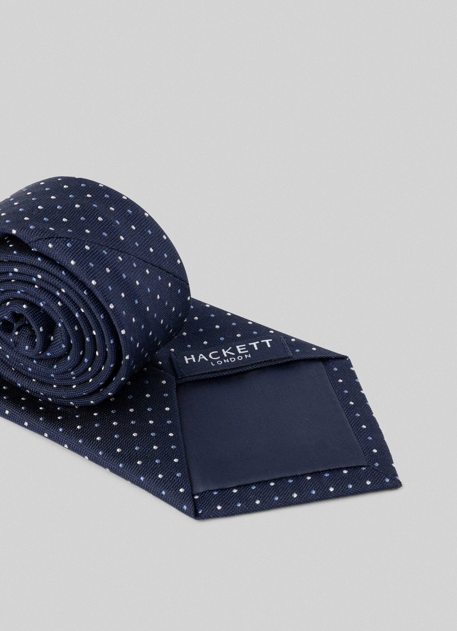 Tillbehor Hackett London | Polka Pryck Siden Slips