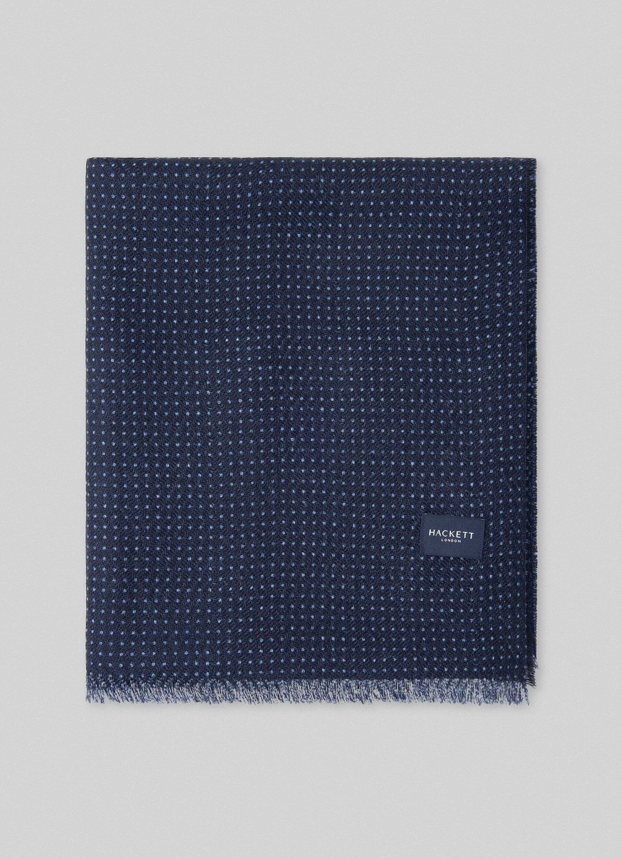 Tillbehor Hackett London | Dubbelsidig Ullscarf