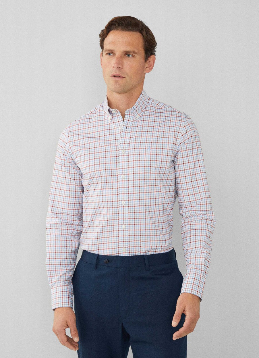 Klader Hackett London | Slim Fit Gingham Check Shirt