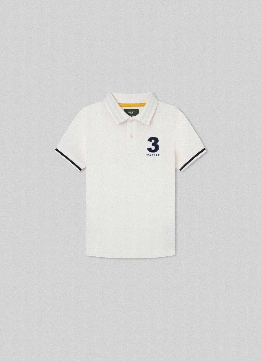 Pojkar Hackett London | Heritage Bomull Pique Polo Shirt