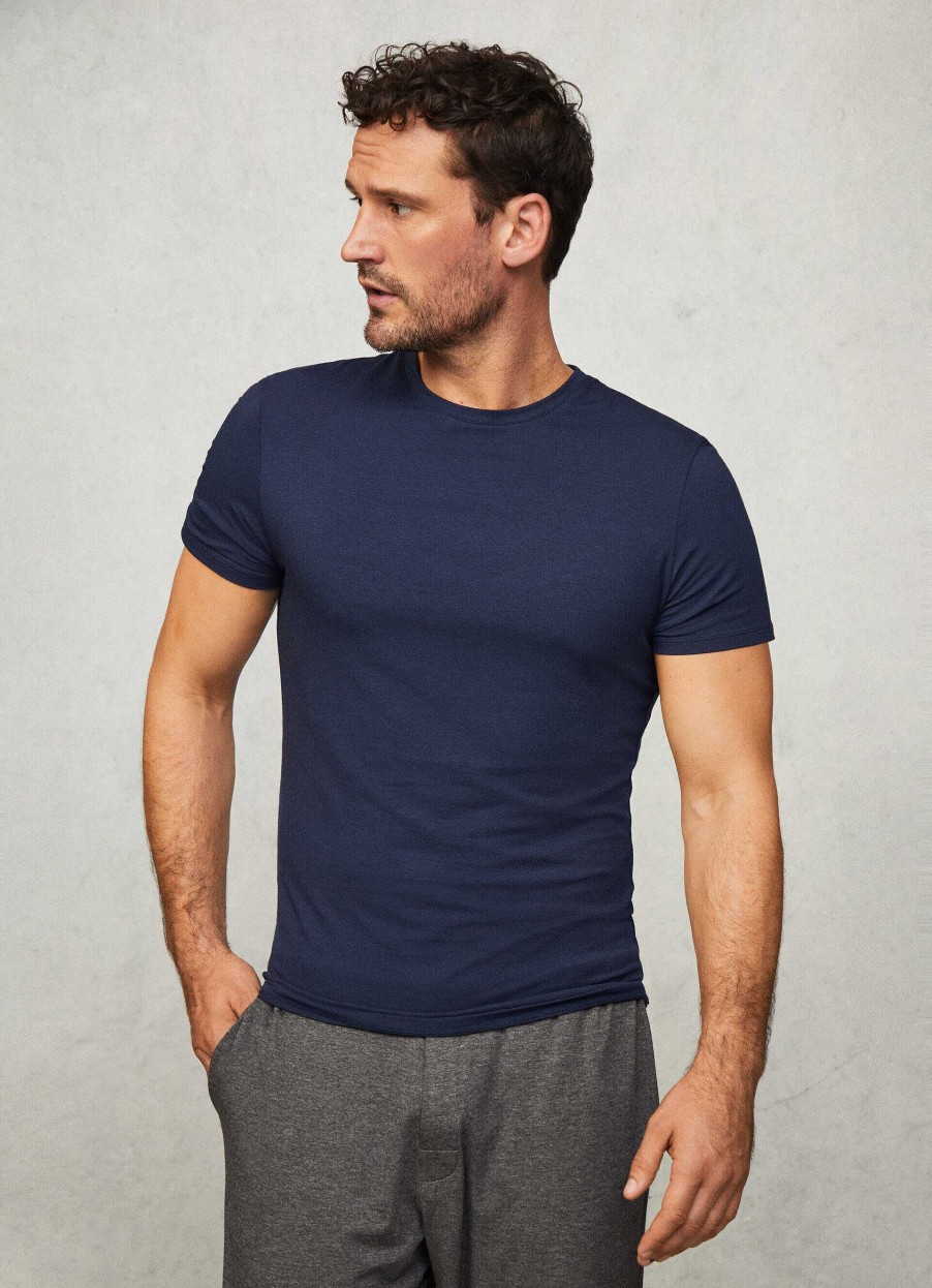 Tillbehor Hackett London | T-Shirt Med Ordinlig Passform