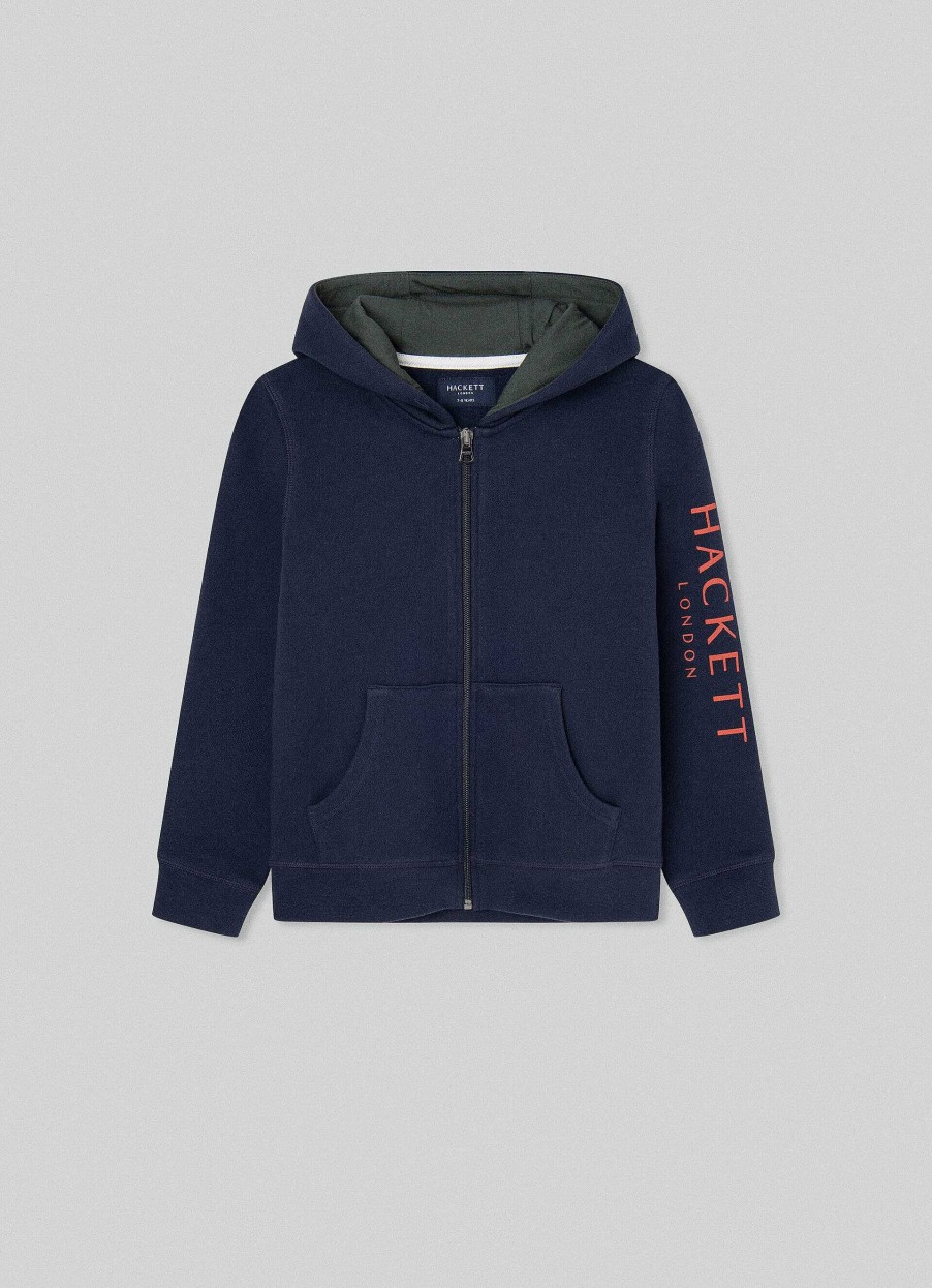 Pojkar Hackett London | Fleece-Luvtroja Med Helt Dragkedja