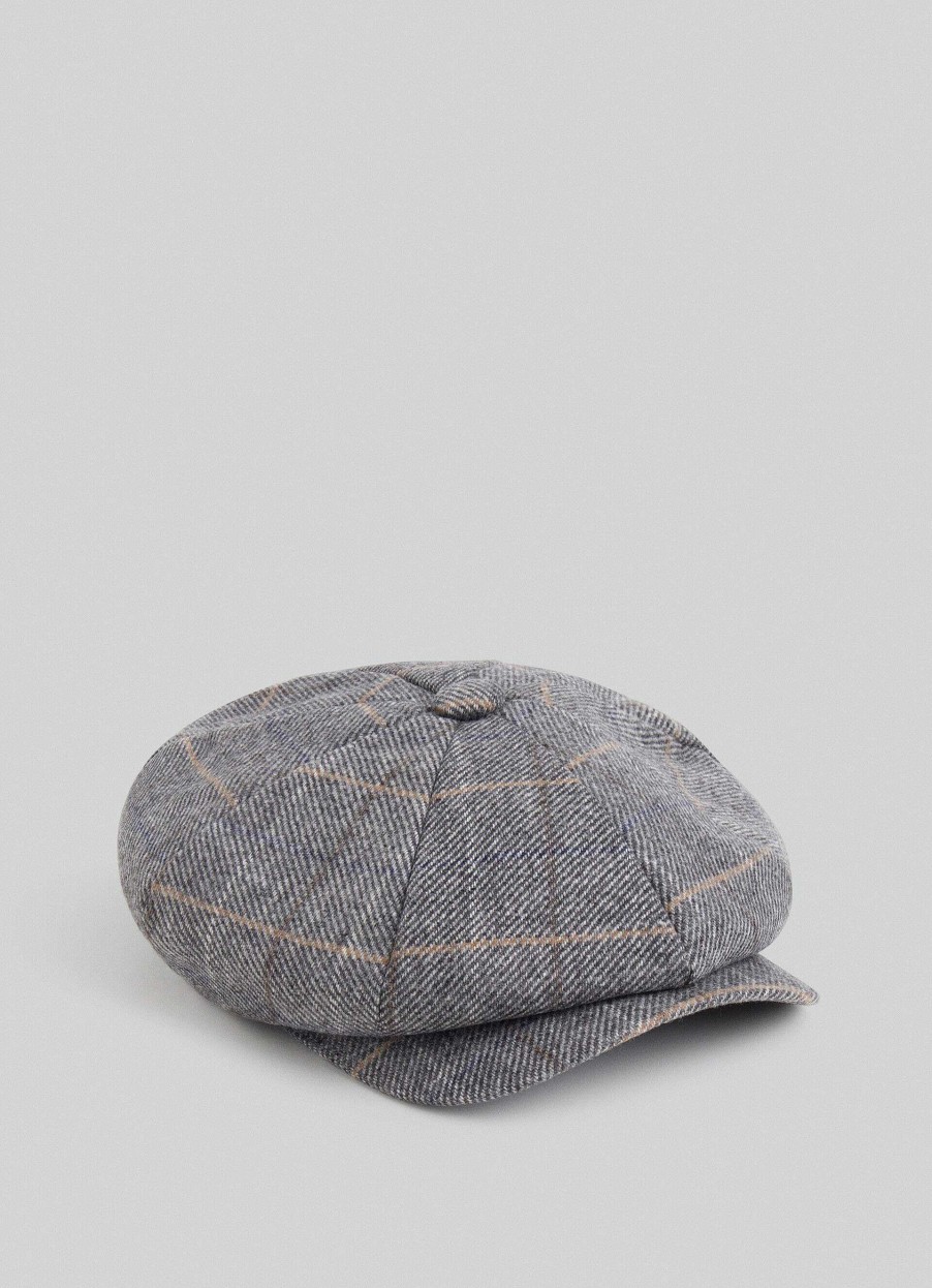 Tillbehor Hackett London | Tattersall Check Bakerboy Cap