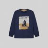 Pojkar Hackett London | Motorcykel Langarm T-Shirt