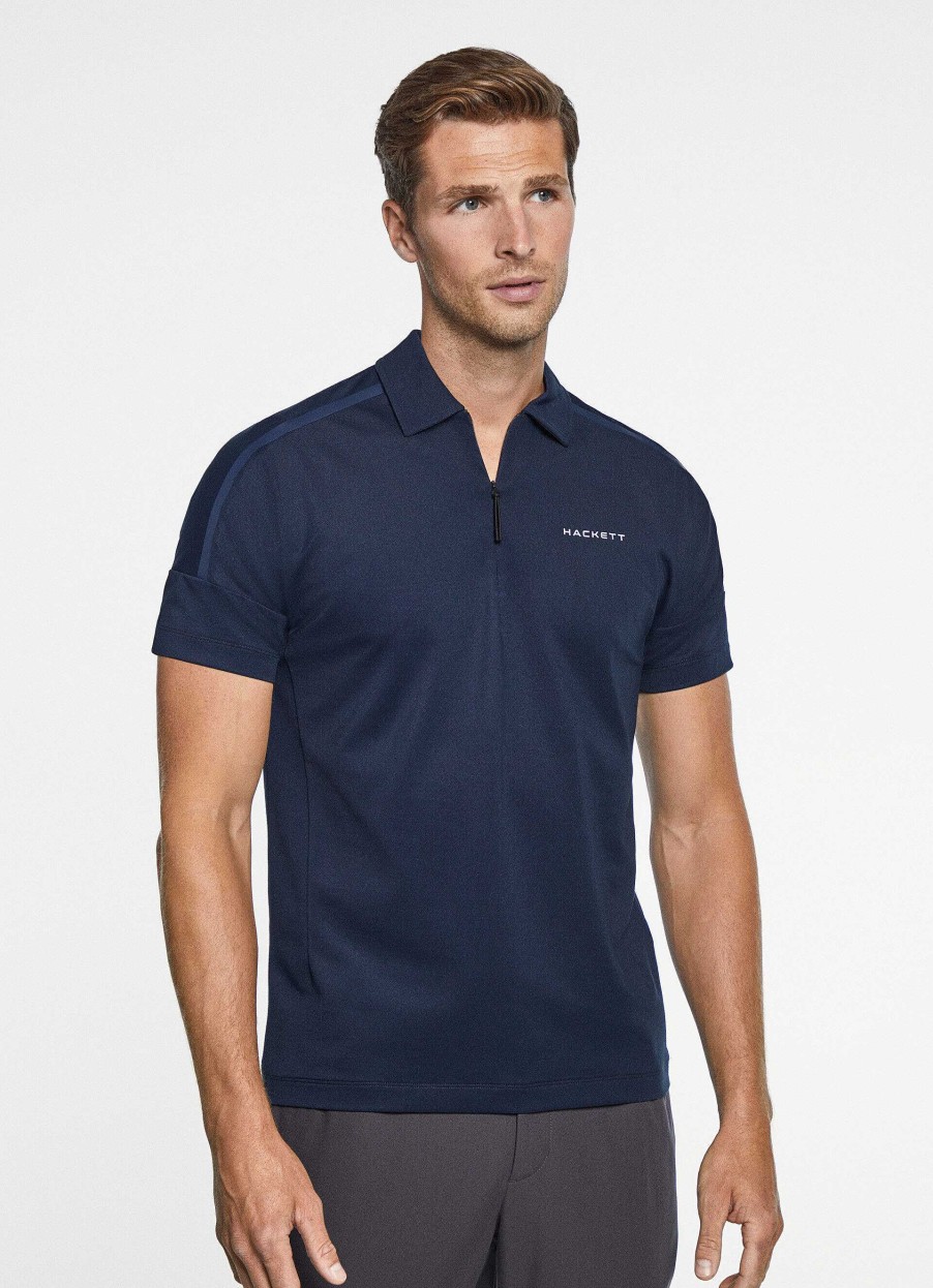 Klader Hackett London | Slim Fit Stretch Pique Polo