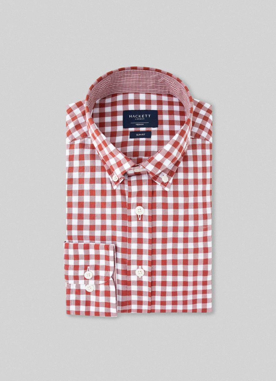 Pojkar Hackett London | Slim Fit Gingham-Skjorta