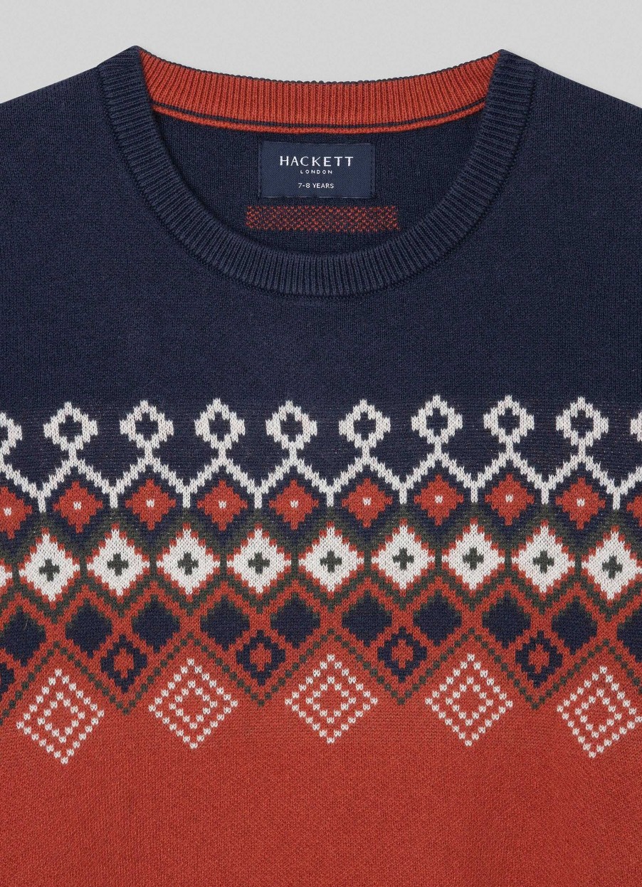 Pojkar Hackett London | Fair Isle Jumper