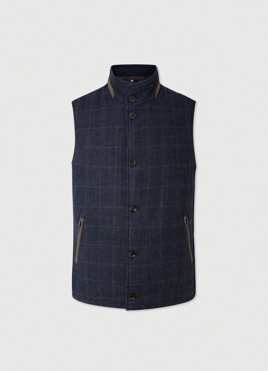 Klader Hackett London | Vandbar Ull Och Nylongilet