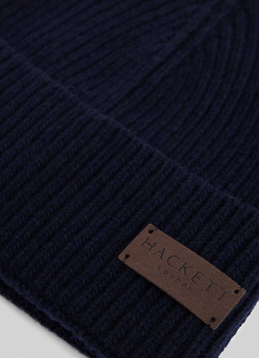 Tillbehor Hackett London | Ribbad Cashmere Beanie