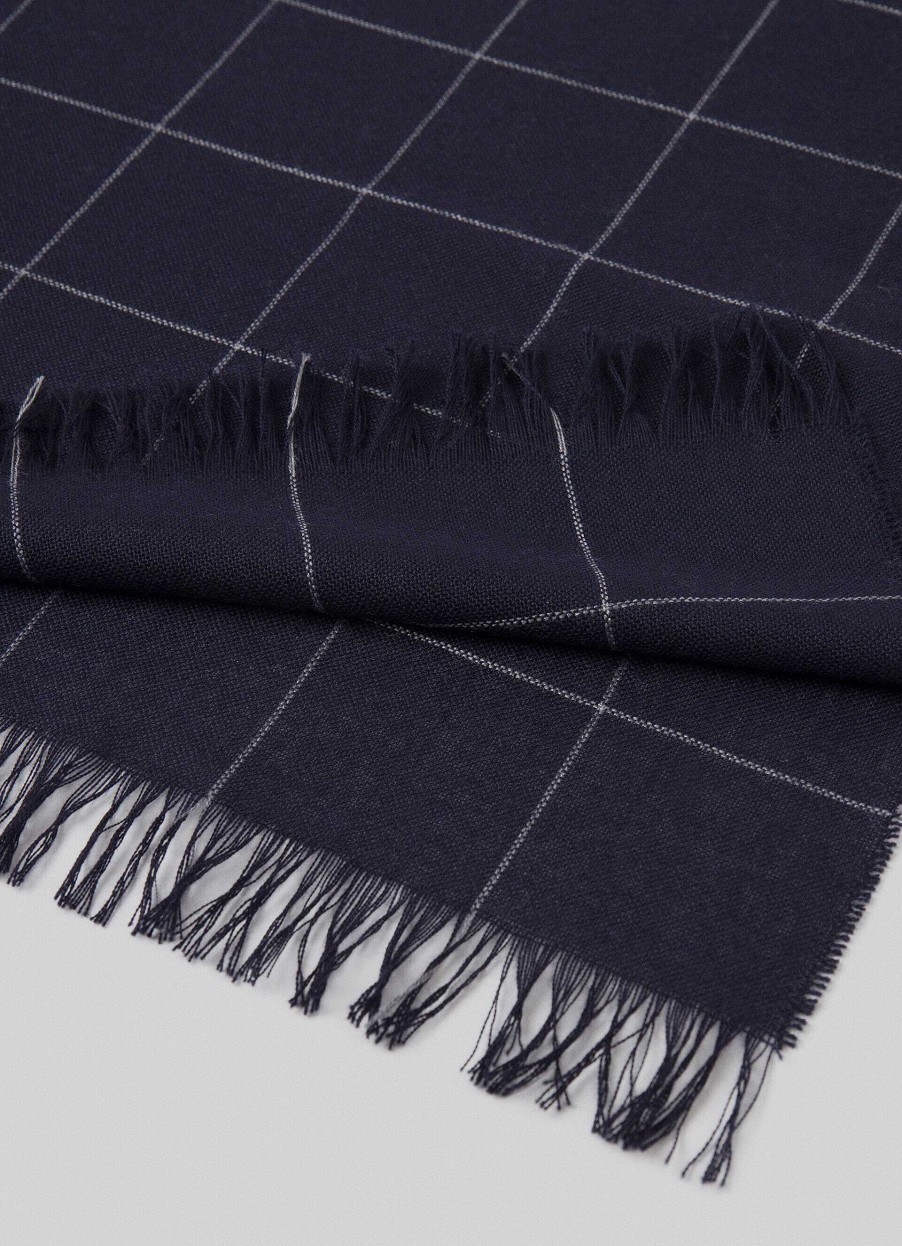 Tillbehor Hackett London | Siden Och Cashmere Scarf