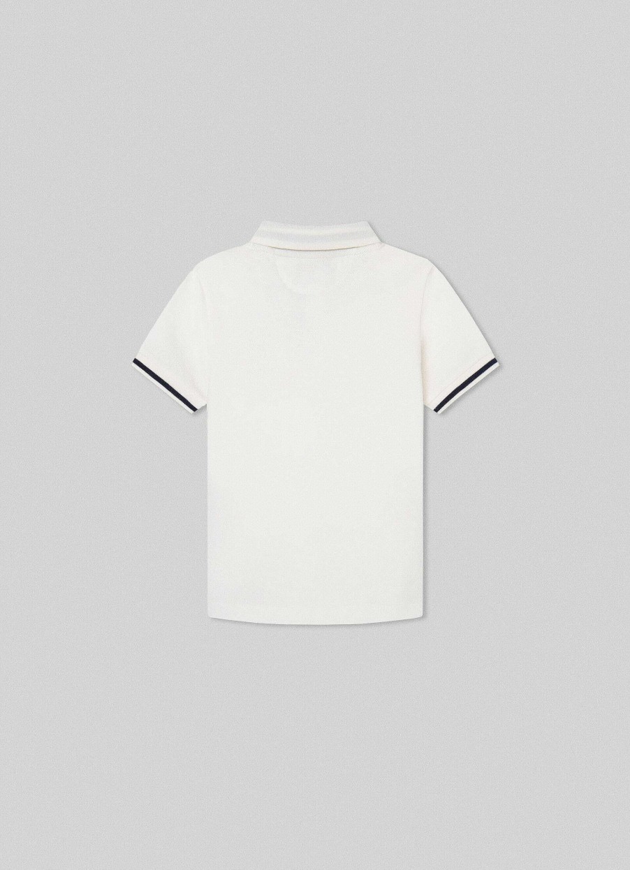 Pojkar Hackett London | Heritage Bomull Pique Polo Shirt