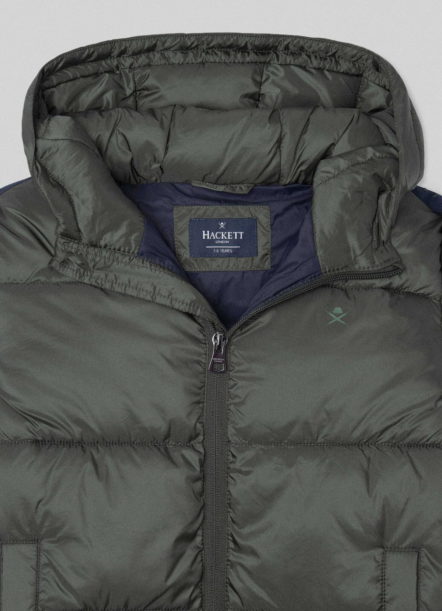 Pojkar Hackett London | Puffer Tejp Detaljjacka