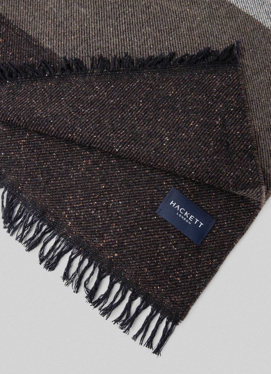 Tillbehor Hackett London | Farg Blockscarf