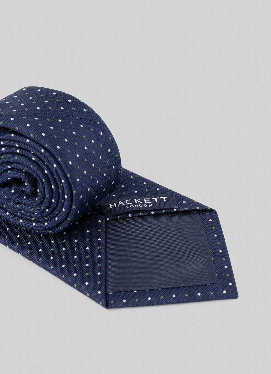 Tillbehor Hackett London | Polka Pryck Siden Slips