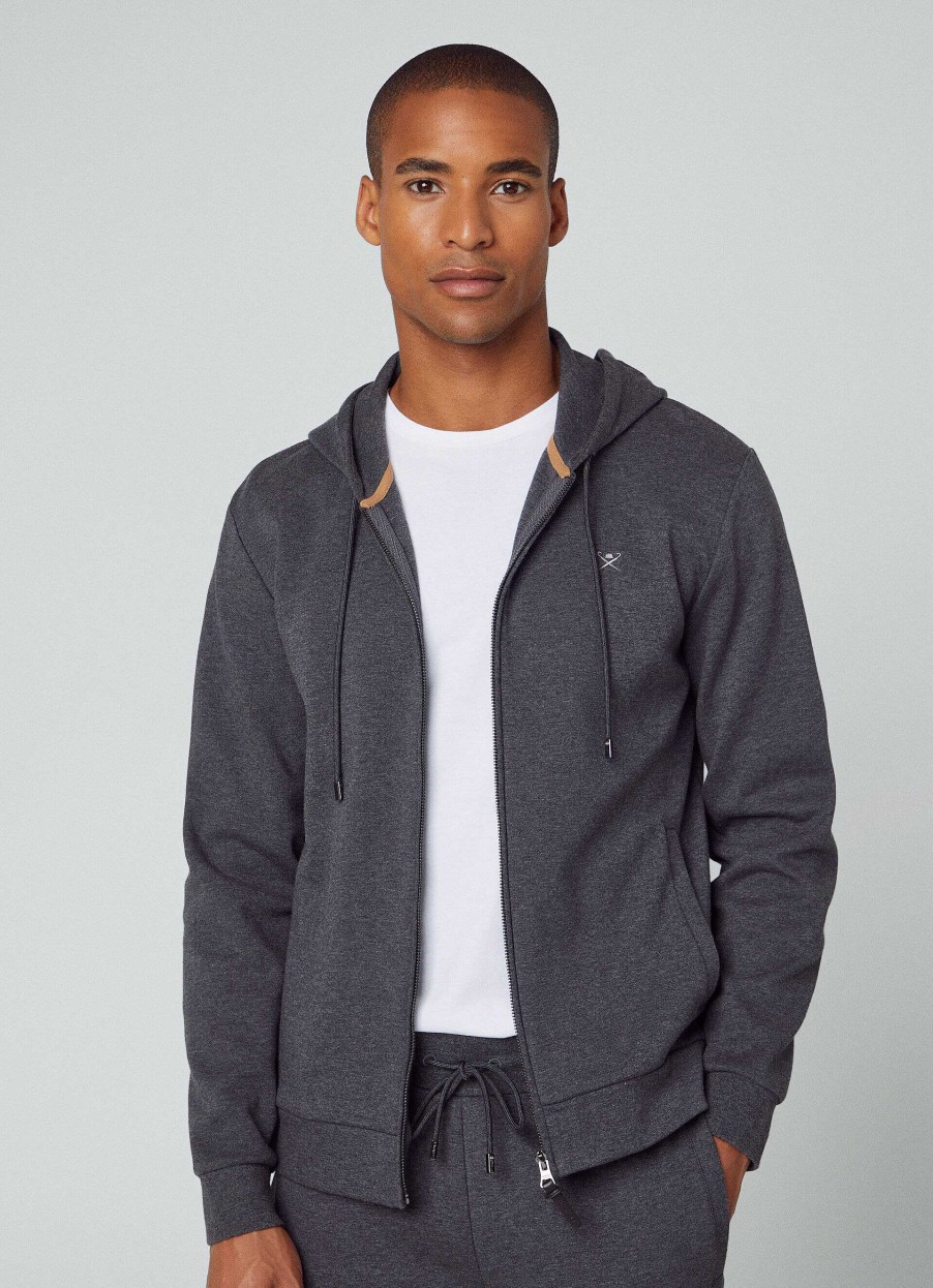 Klader Hackett London | Slim Fit Hoodie Med Full Dragkedja