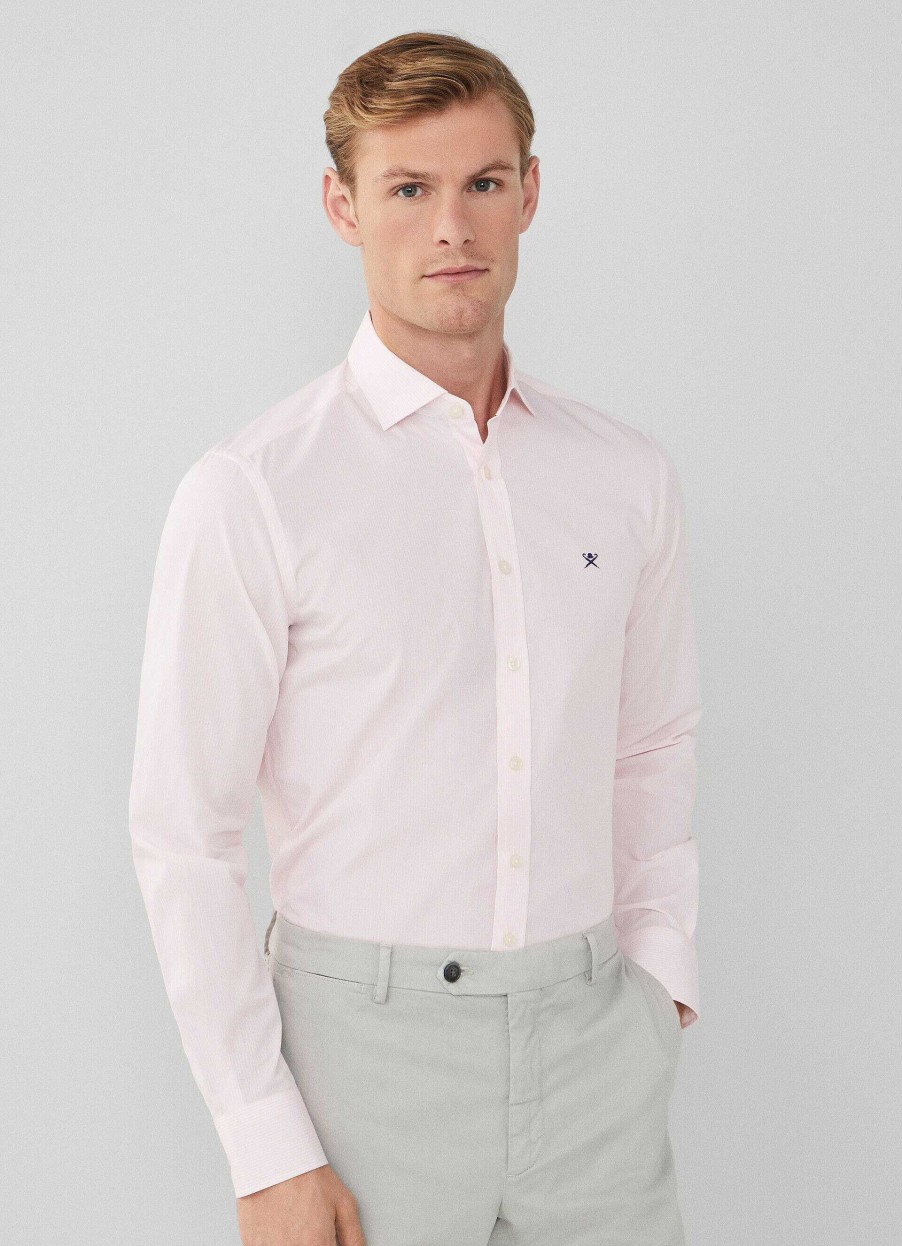 Klader Hackett London | Randskjorta Med Slim Fit