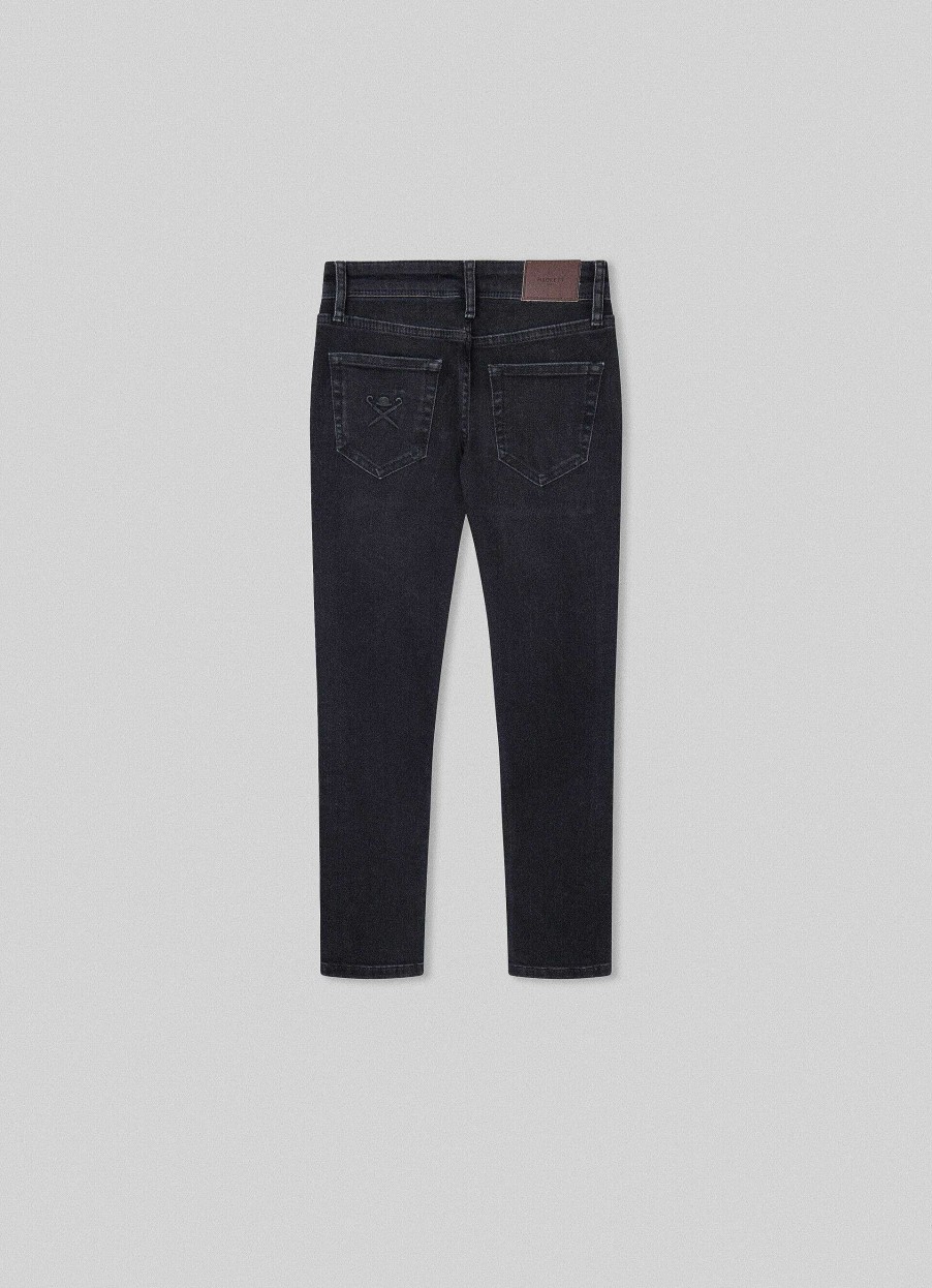 Pojkar Hackett London | Svart Denim Slim Fit Jeans