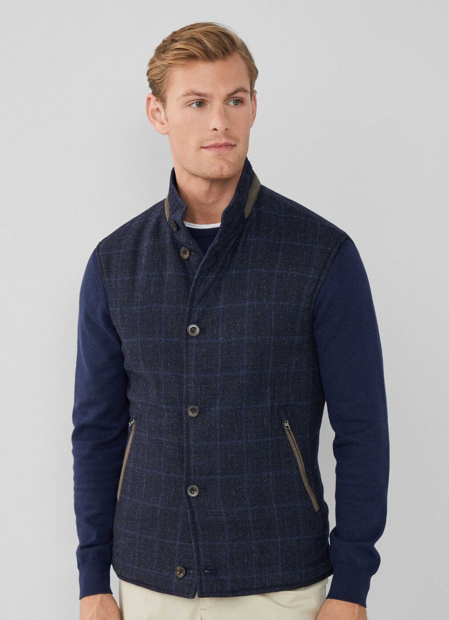 Klader Hackett London | Vandbar Ull Och Nylongilet