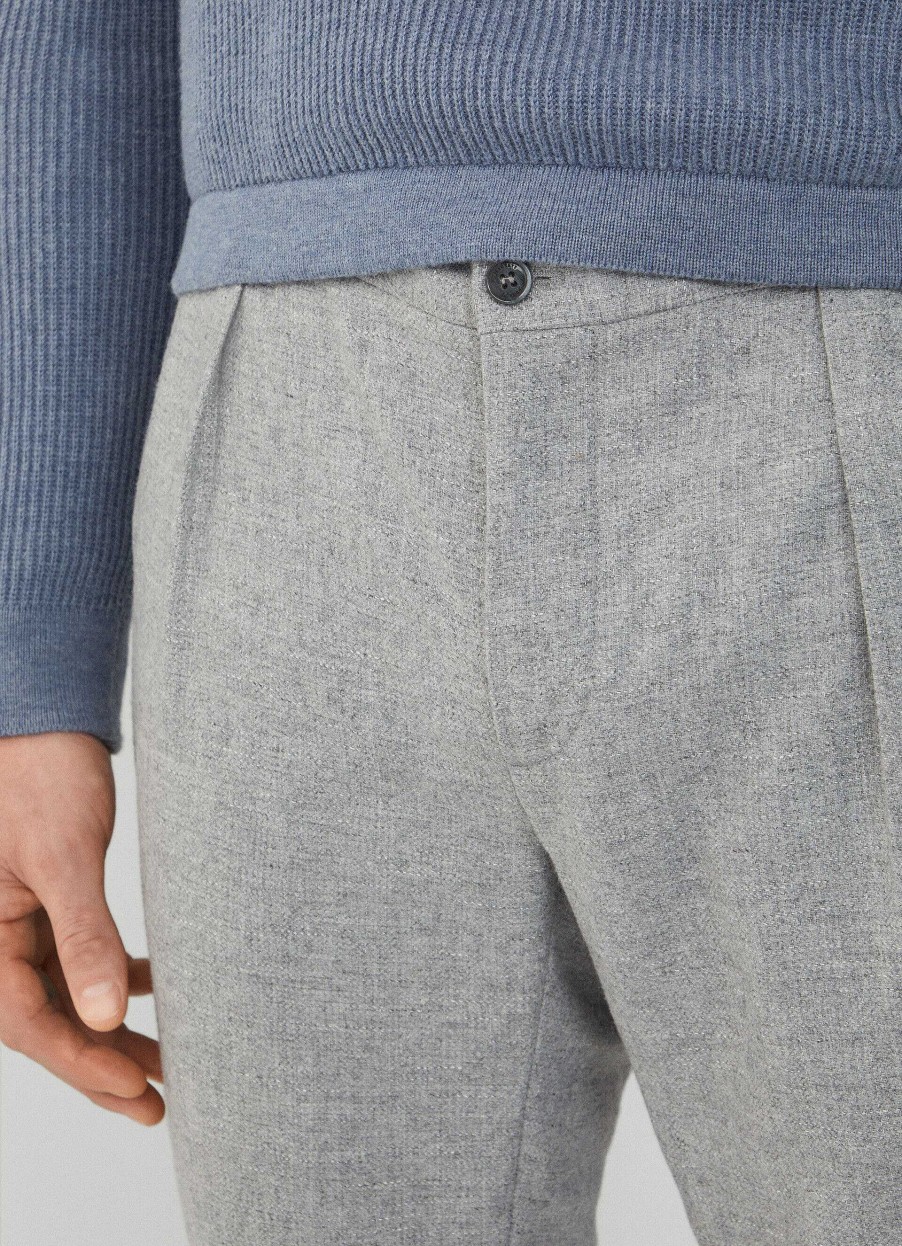 Klader Hackett London | Ull Och Cashmere Joggers Avslappad Passform