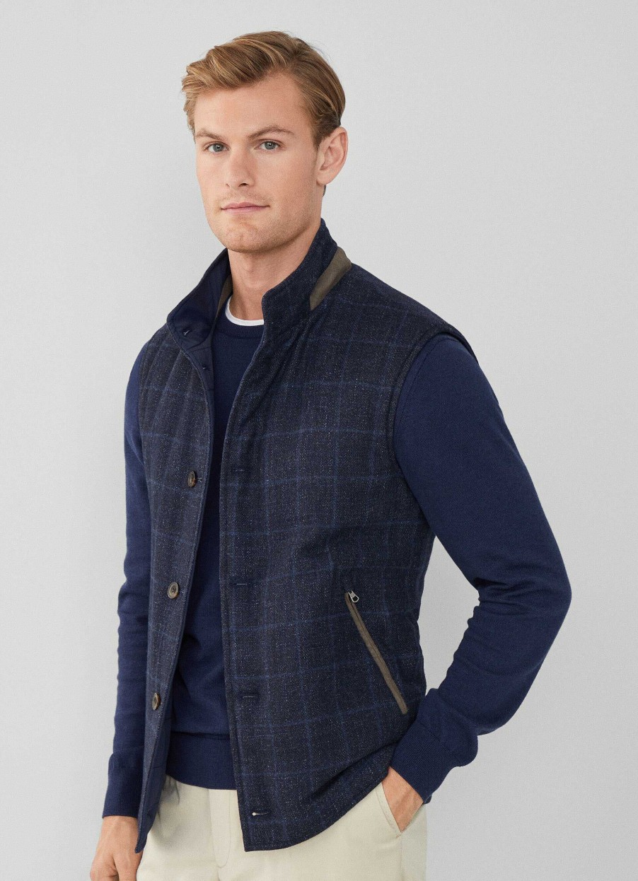 Klader Hackett London | Vandbar Ull Och Nylongilet