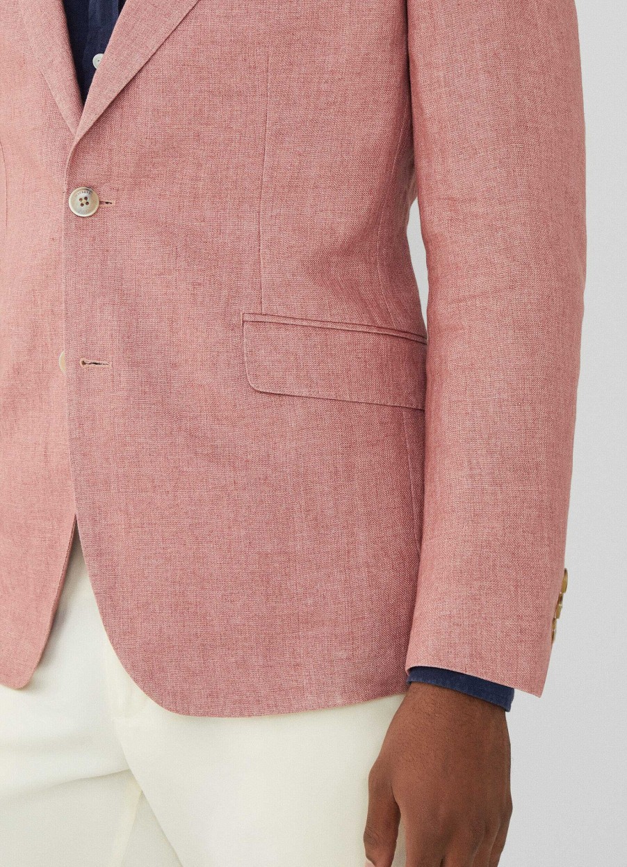 Klader Hackett London | Classic Fit Linen Blazer