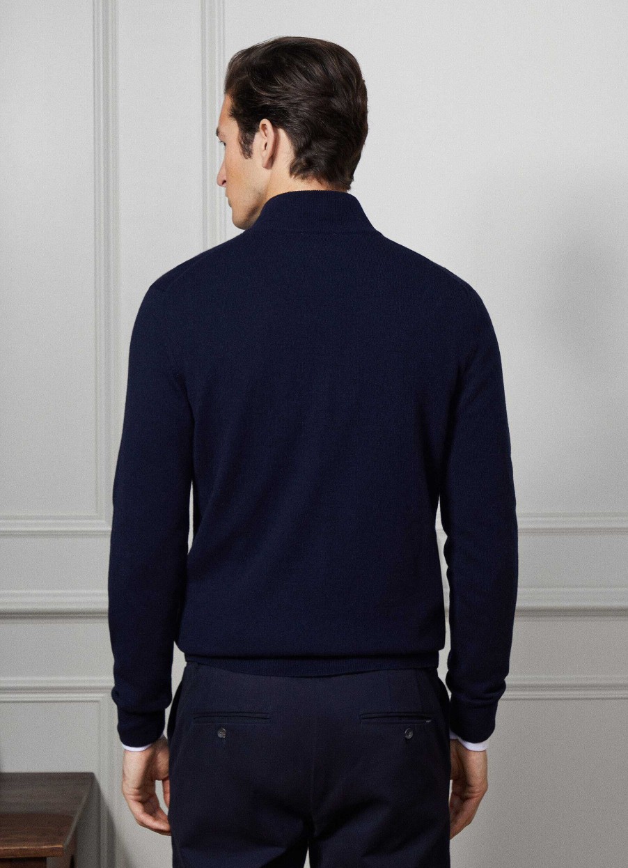 Klader Hackett London | Halv-Zip Cashmere Jumper