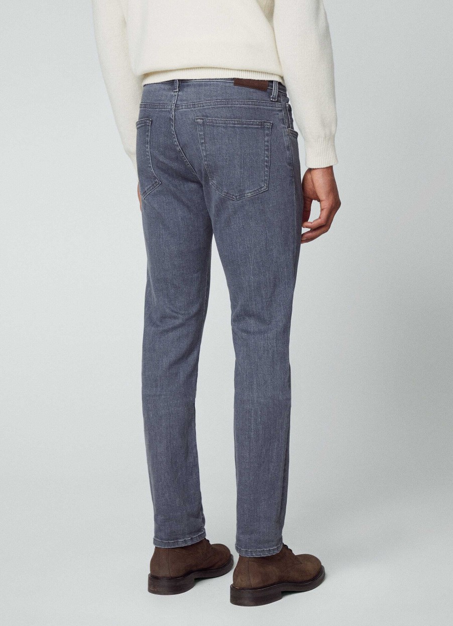 Klader Hackett London | Slim Fit Gra Powerflex Jeans