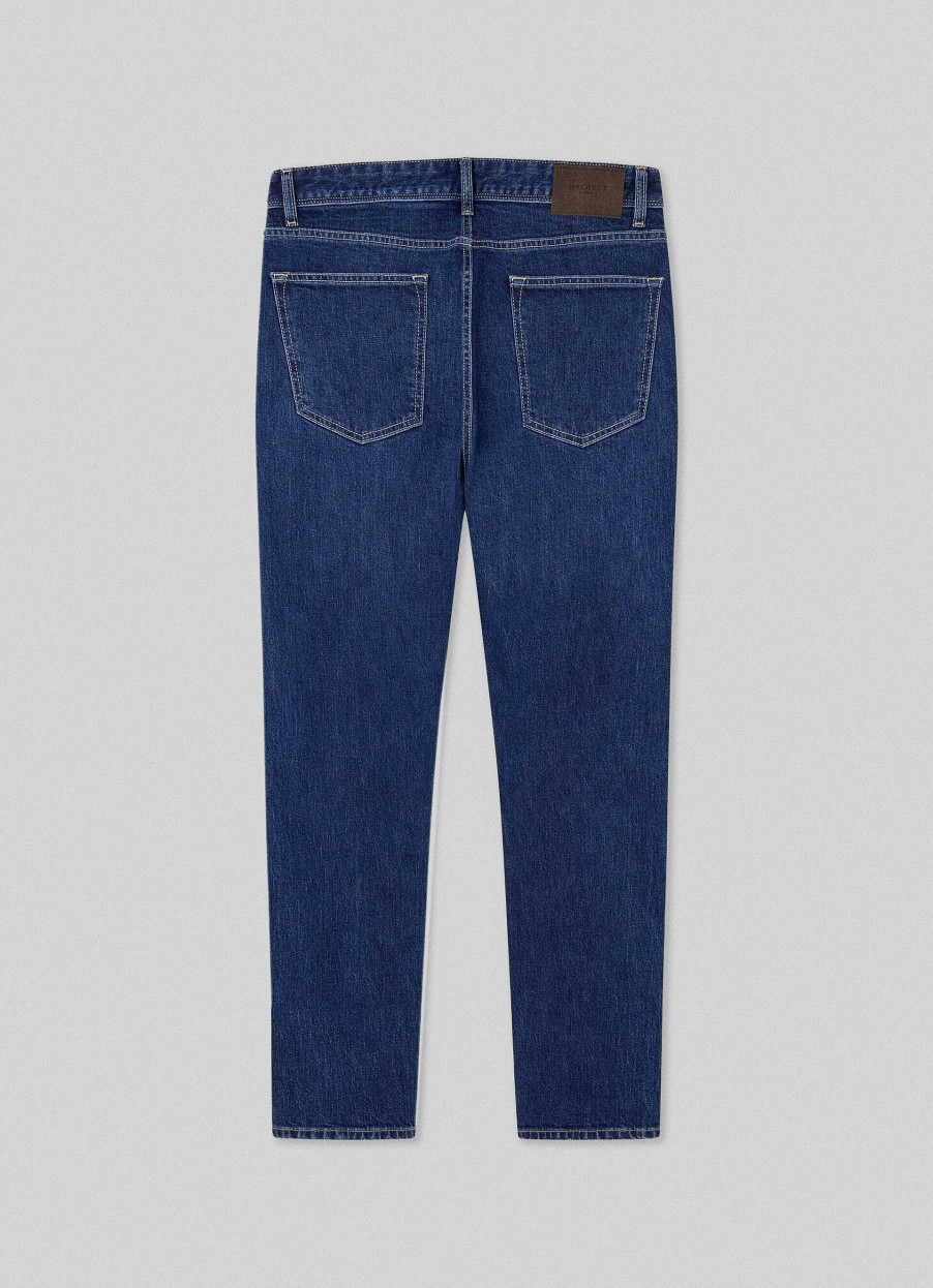 Klader Hackett London | Classic Fit Vintage Wash Jeans