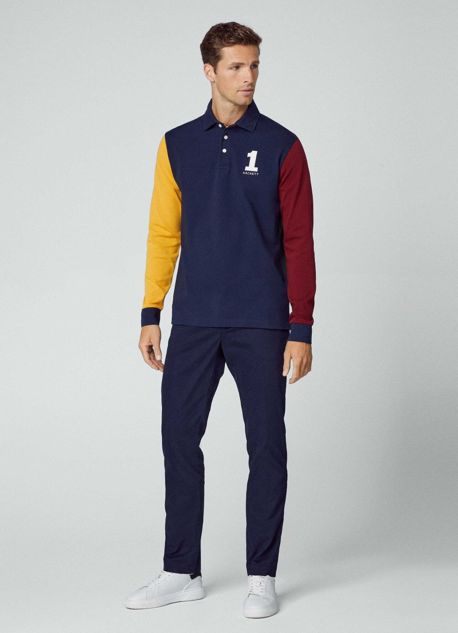 Klader Hackett London | Heritage Classic Fit Langarm Polo