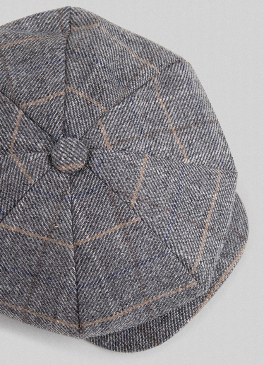 Tillbehor Hackett London | Tattersall Check Bakerboy Cap