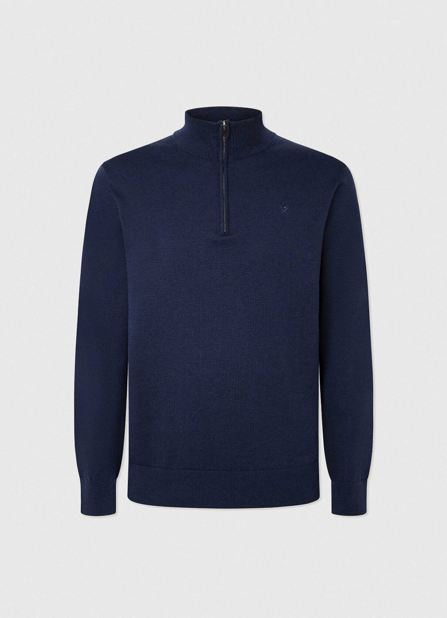 Klader Hackett London | Hoghals Half-Zip-Jumper