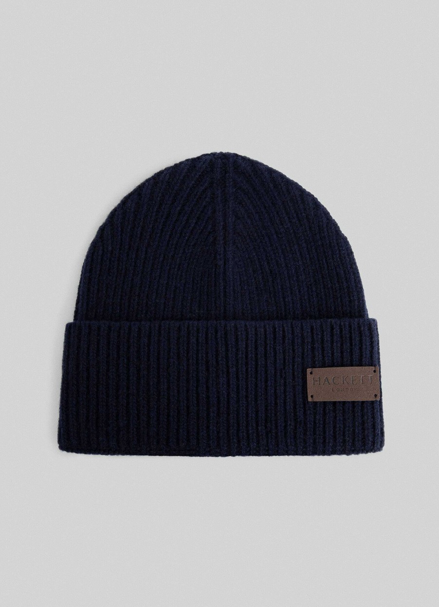 Tillbehor Hackett London | Ribbad Cashmere Beanie