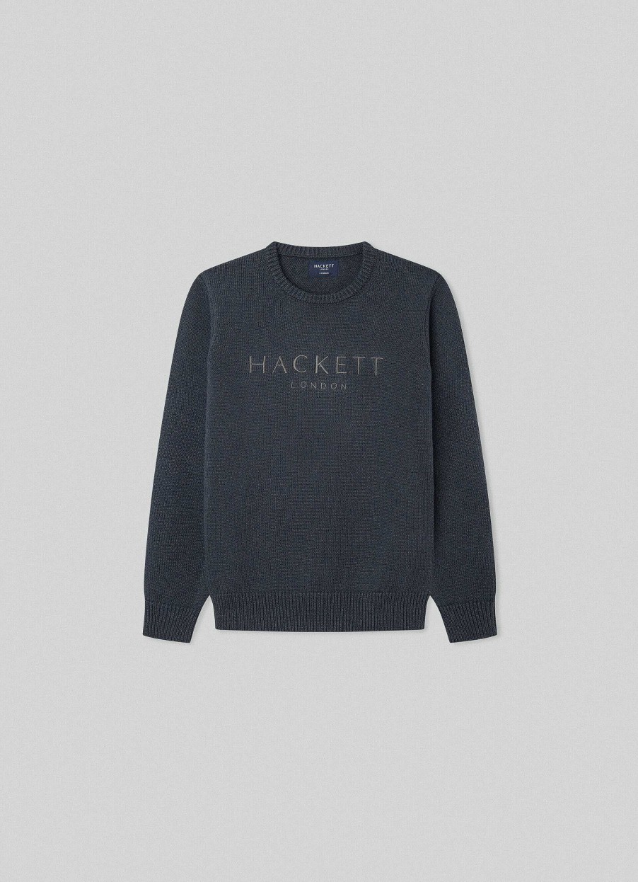 Pojkar Hackett London | Uppvarmad Bomull/Ull-Jumper