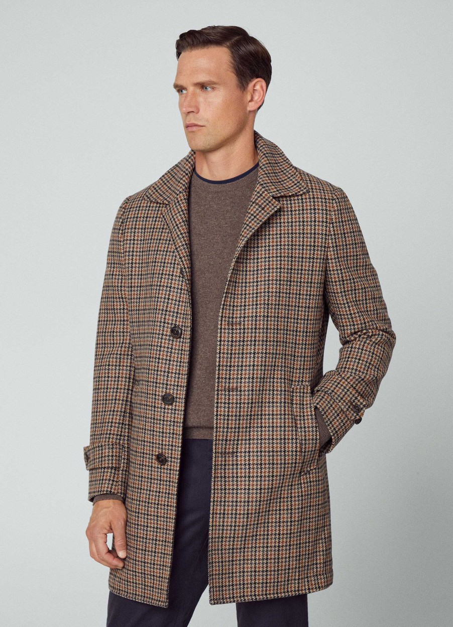 Klader Hackett London | Gun Club Houndstooth Coat